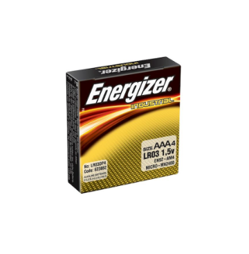 Energizer Industrial Alkaline AAA - EN92 (4 pack)