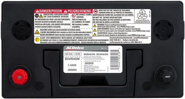 ACDelco B24RAGM Hybrid Vehicle Battery